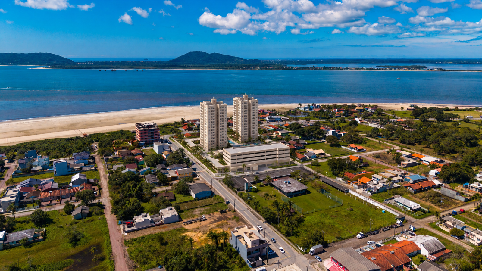 Vista aérea do Pontal do Norte